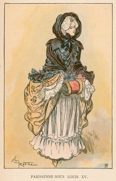 Parisienne Sous Louis XV by Albert Robida